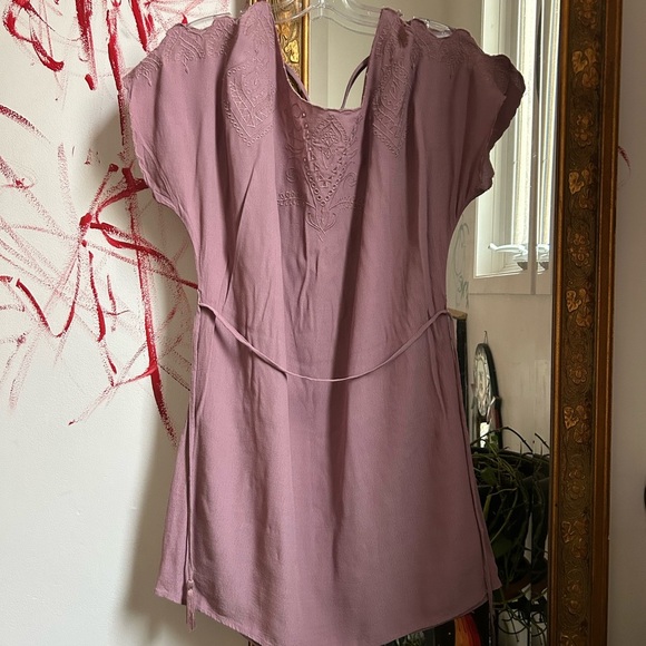 Lush Lavender Women's Top with Tie Detail Size S - Picture 12 of 16